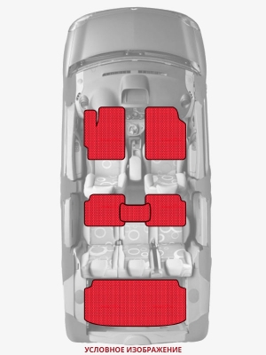 ЭВА коврики «Queen Lux» комплект для Toyota Regius